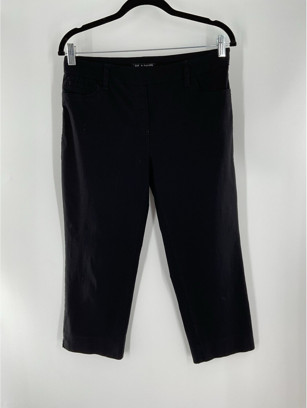 Zac & Rachel Size 8 Black Capri Dress Pants 114
